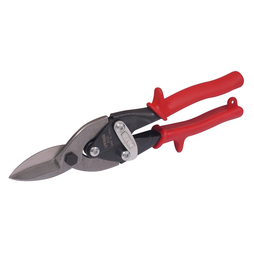 3 Pza Tijera para hojalatero múltiples usos tipo aviación universal con mango rubber grip, 10" Urrea