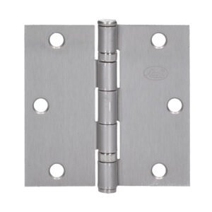 Bisagra cuadrada arquitectónica con balero de acero níquel satinado 3.5" x 3.5" Lock