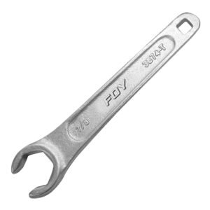 6 Pza Llave para tanque de gas cromada 7/8" Foy