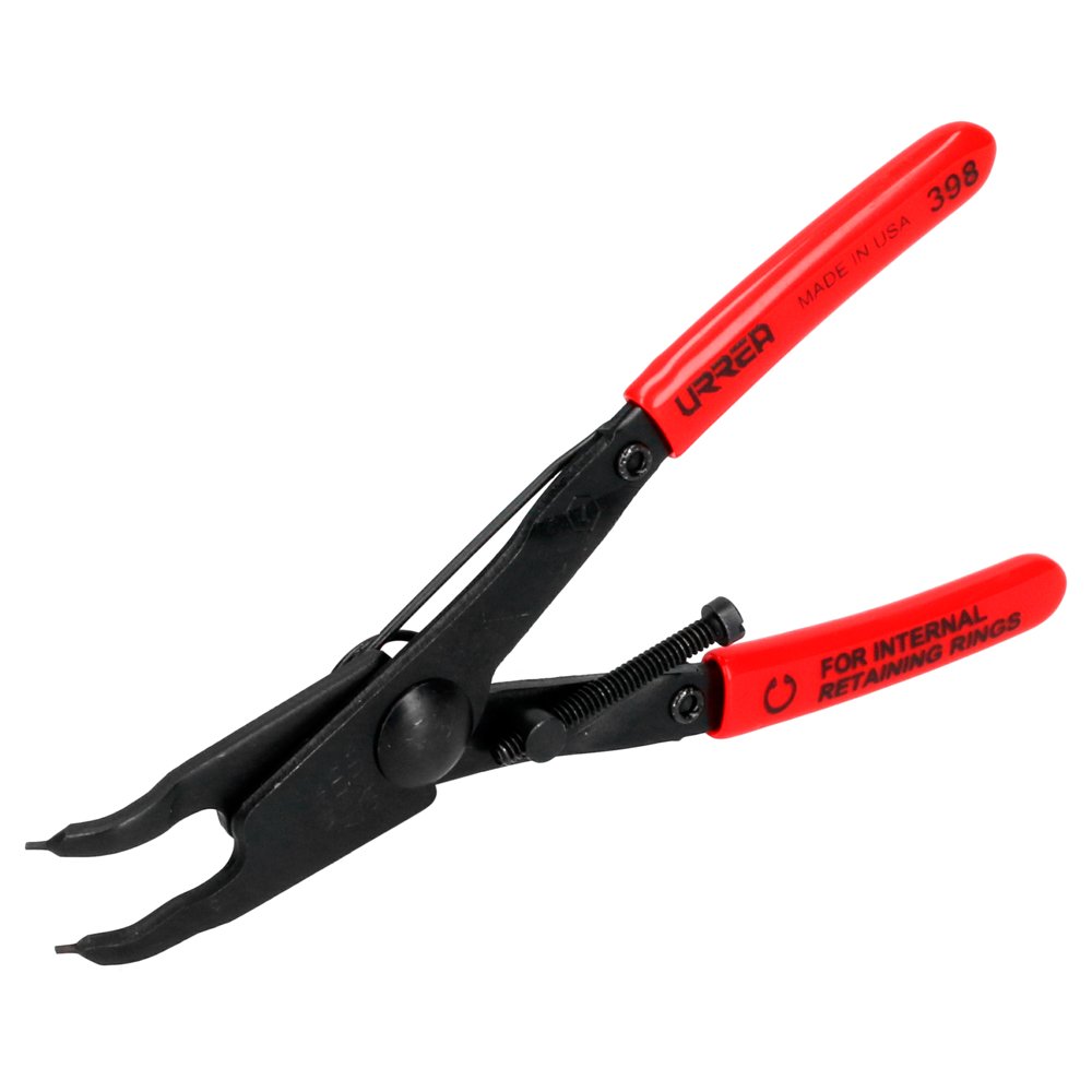 3 Pza Pinza para anillos de retención con mango rubber grip fijas tipo interno ángulo de 45° Urrea