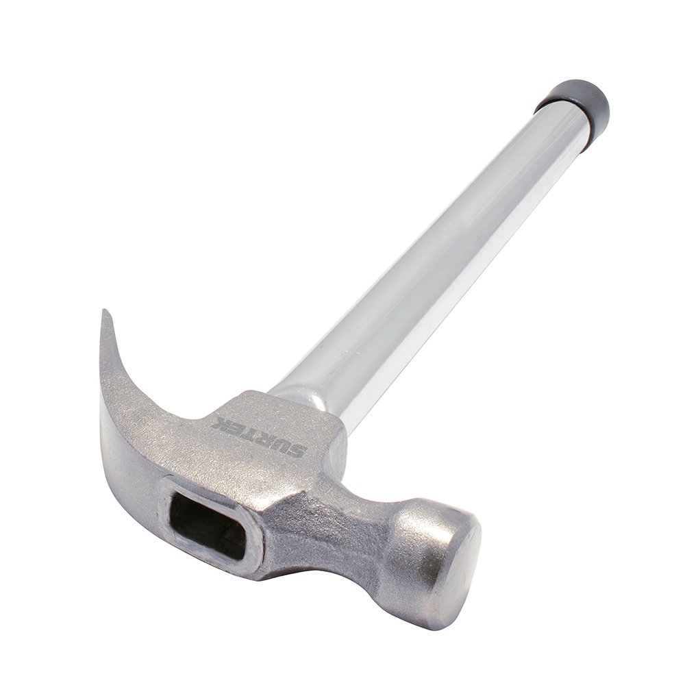 Martillo de uña curva con mango tubular de 13", 16 oz Surtek