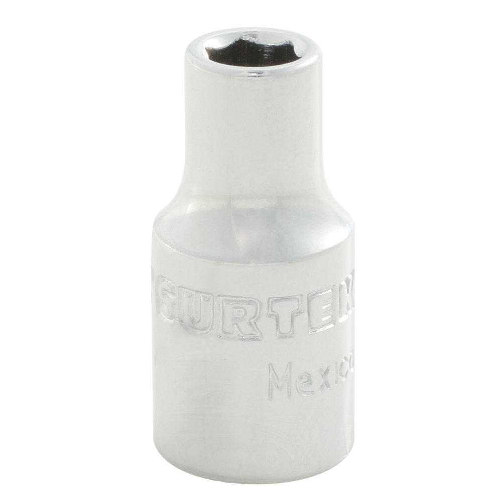 6 Pza Dado cuadro de 1/4", 6 puntas, en pulgadas, 1/4" Surtek