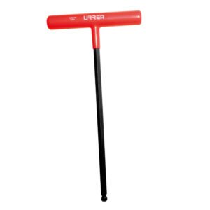 2 Pza Llave hexagonal larga tipo "T" punta de bola ergonómica en pulgadas, 3/8" Urrea