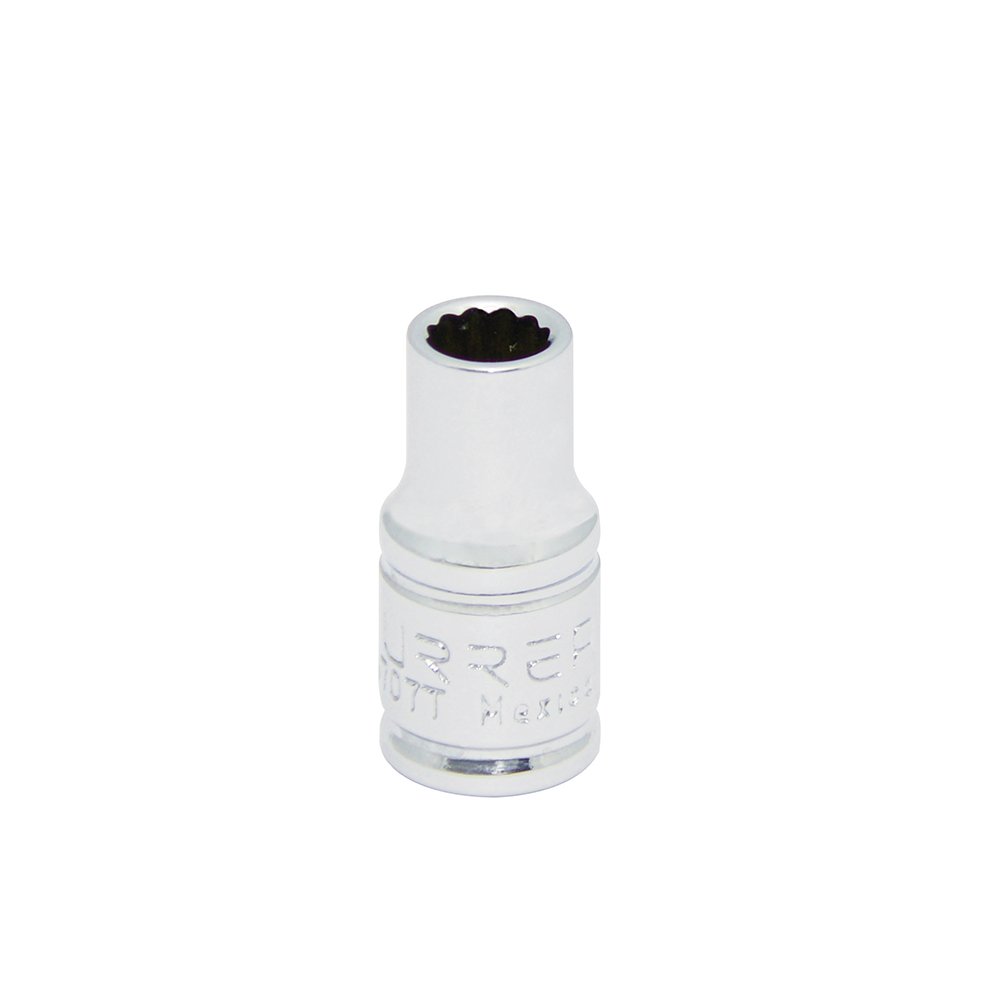 Dado cuadro de 1/4", 12 puntas, en pulgadas, 7/32" Urrea