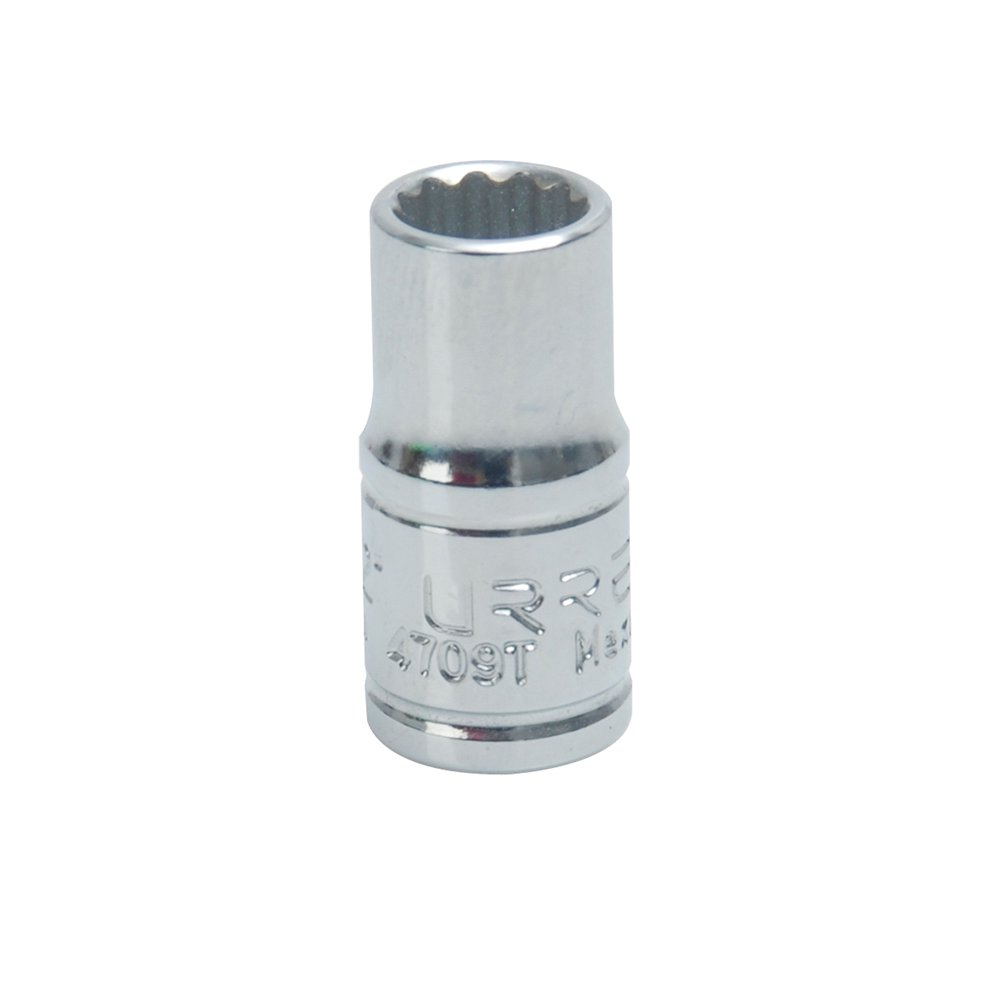 Dado cuadro de 1/4", 12 puntas, en pulgadas, 9/32" Urrea