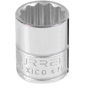 Dado cuadro de 1/4", 12 puntas, en pulgadas, 9/16" Urrea