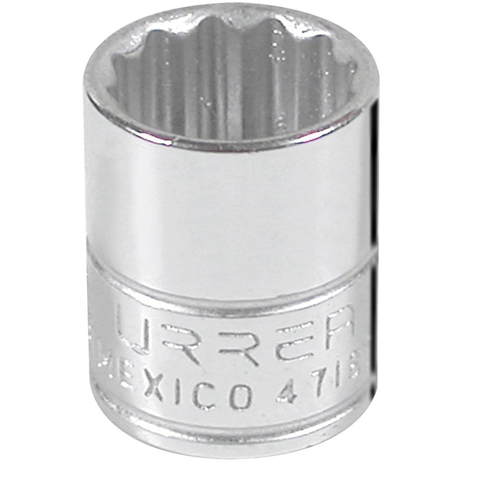 Dado cuadro de 1/4", 12 puntas, en pulgadas, 9/16" Urrea