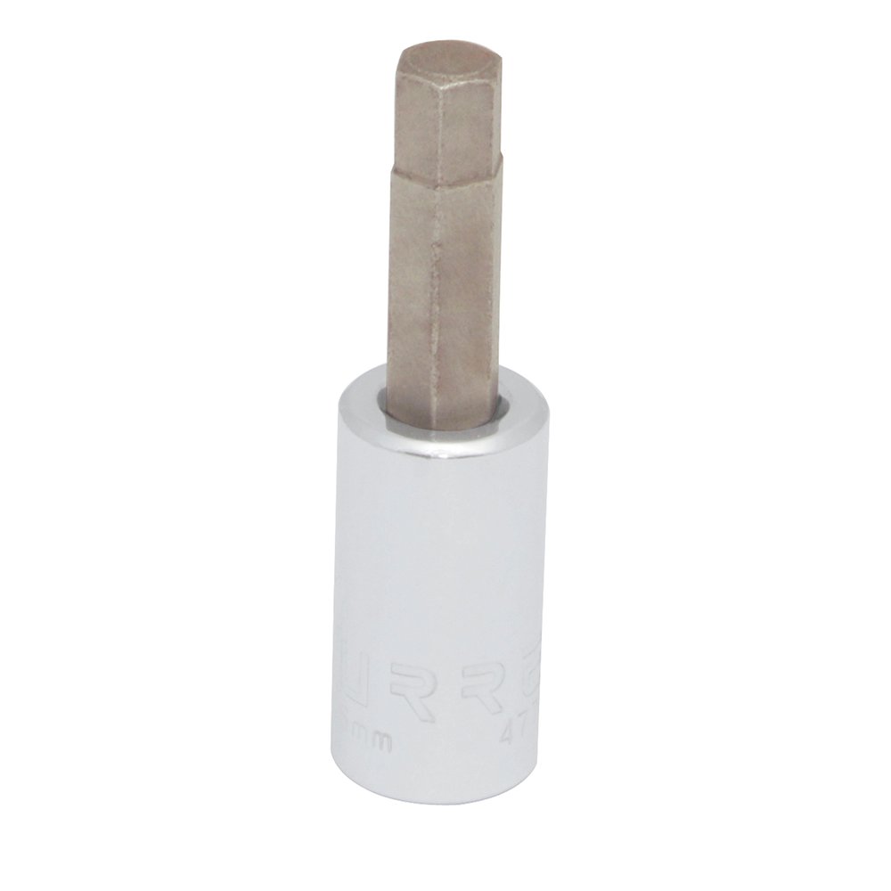 6 Pza Dado con punta hexagonal cuadro de 1/4", métrico, 4 mm Urrea