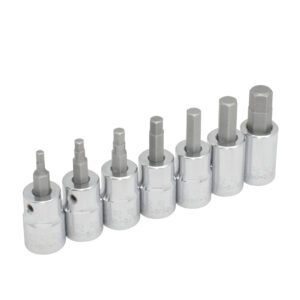 Juego de dados punta hexagonal cuadro de 3/8", en pulgadas, 7 piezas Urrea