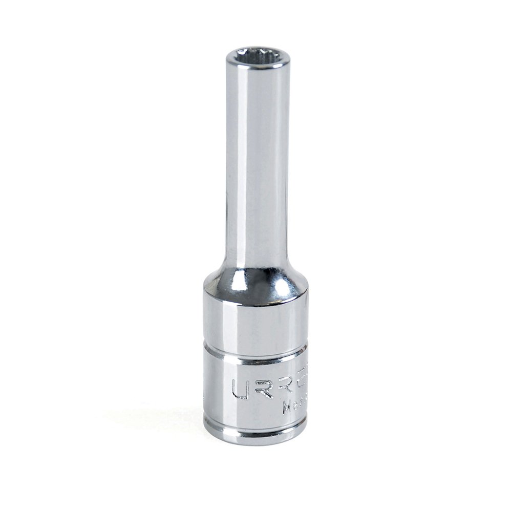 6 Pza Dado largo cuadro de 3/8", 12 puntas, en pulgadas, 5/16" Urrea