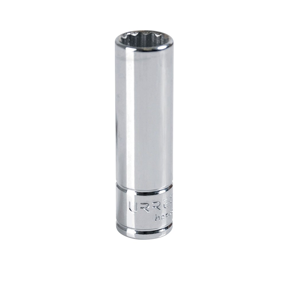 6 Pza Dado largo cuadro de 3/8", 12 puntas, en pulgadas, 1" Urrea