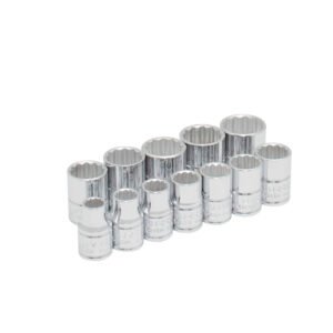 Juego de dados cuadro de 3/8", 12 puntas, métricos, 12 piezas Urrea