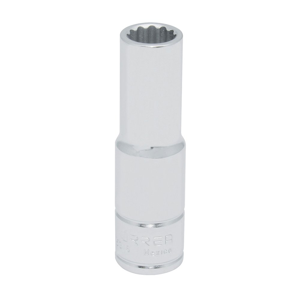6 Pza Dado largo cuadro de 1/2", 12 puntas, en pulgadas, 9/16" Urrea
