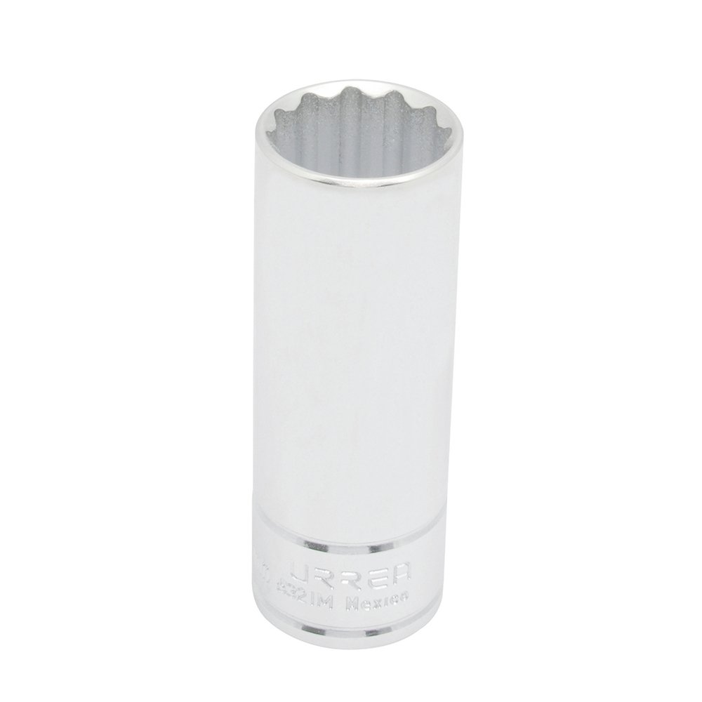 Dado largo cuadro de 1/2", 12 puntas, métrico, 21 mm Urrea