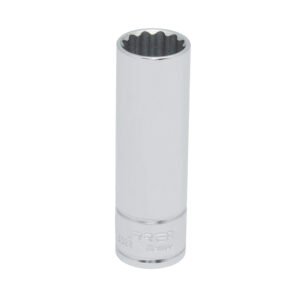 6 Pza Dado largo cuadro de 1/2", 12 puntas, en pulgadas, 11/16" Urrea