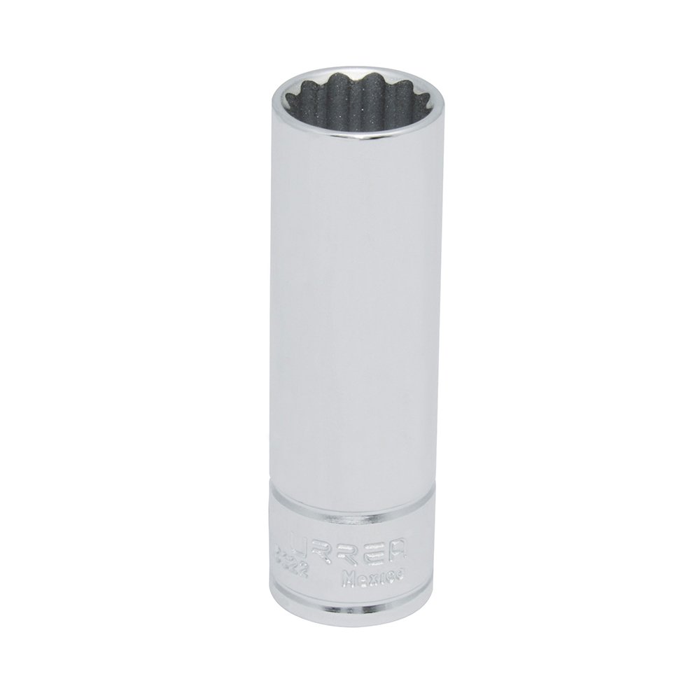 6 Pza Dado largo cuadro de 1/2", 12 puntas, en pulgadas, 11/16" Urrea