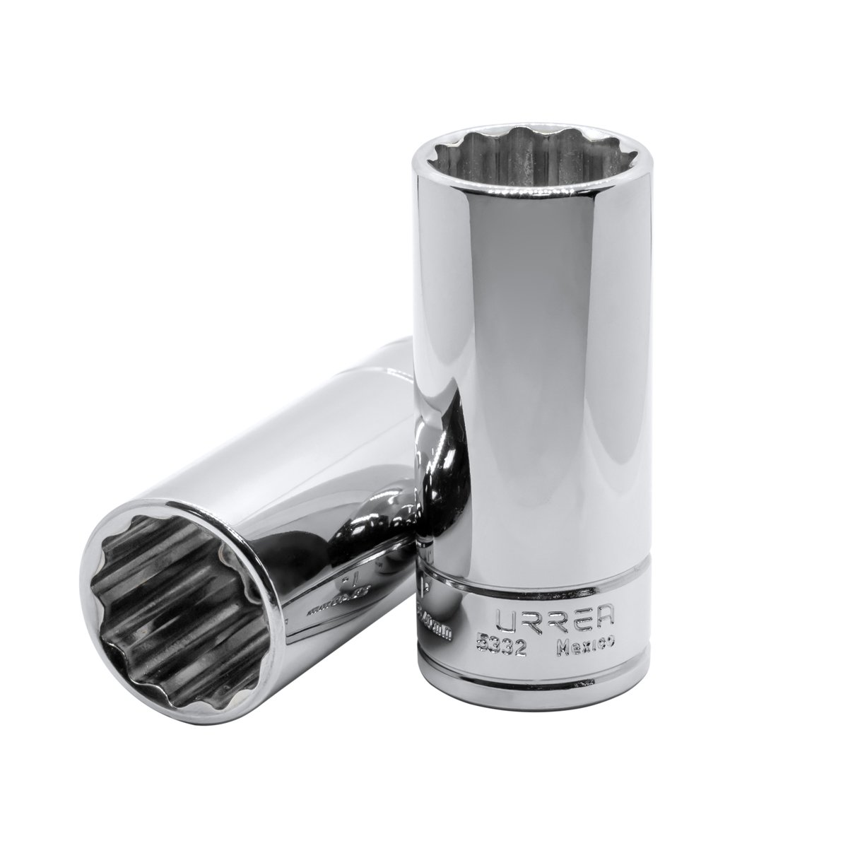 6 Pza Dado largo cuadro de 1/2", 6 puntas, en pulgadas, 3/4" Urrea