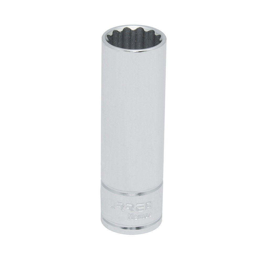 6 Pza Dado largo cuadro de 1/2", 12 puntas, en pulgadas, 13/16" Urrea