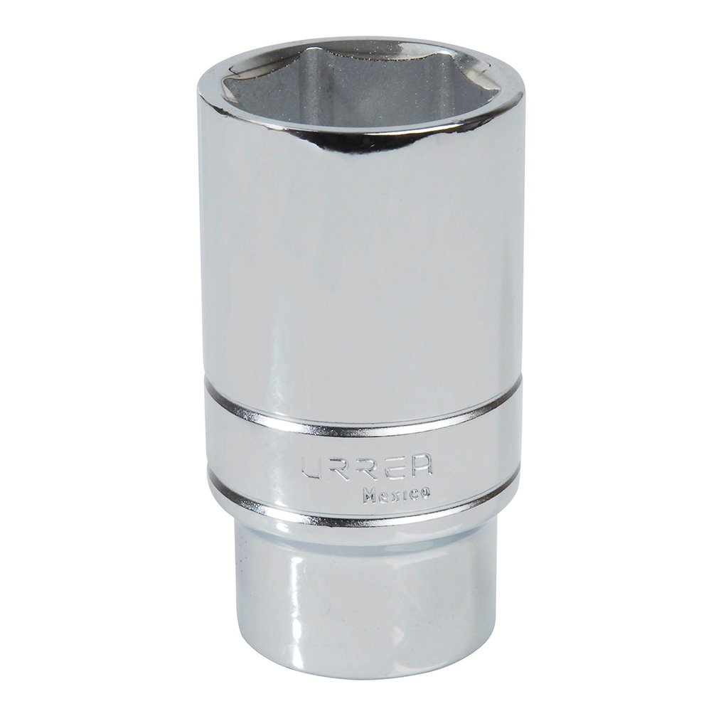 6 Pza Dado largo cuadro de 1/2", 6 puntas, en pulgadas, 1-1/4" Urrea