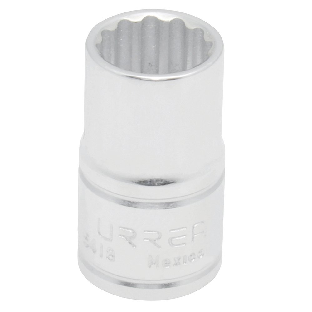 6 Pza Dado cuadro de 1/2", 12 puntas, en pulgadas, 9/16" Urrea