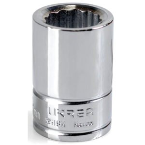 Dado cuadro de 3/4", 12 puntas, métrico, 19 mm Urrea