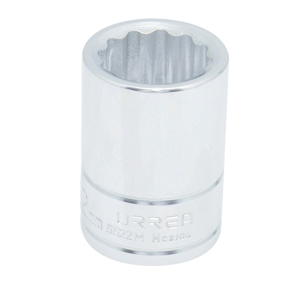 Dado cuadro de 3/4", 12 puntas, métrico, 22 mm Urrea