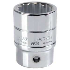 Dado cuadro de 3/4", 12 puntas, en pulgadas, 1-1/8" Urrea