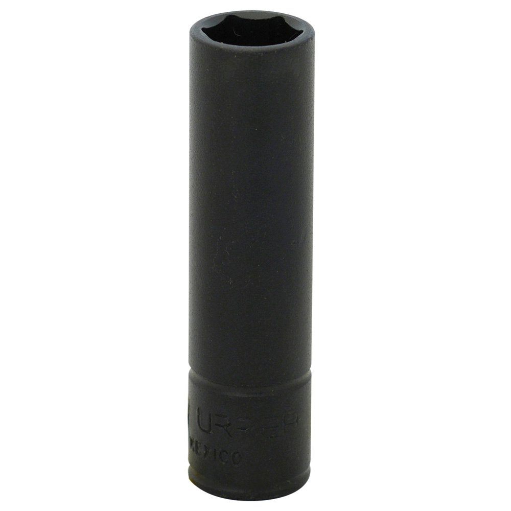 6 Pza Dado de impacto largo cuadro de 1/4", 6 puntas, métrico, 15 mm Urrea