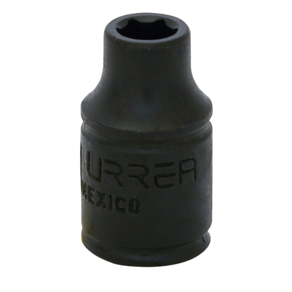 6 Pza Dado de impacto cuadro de 1/4", 6 puntas, métrico, 4 mm Urrea