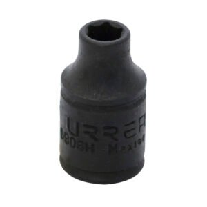 Dado de impacto cuadro de 1/4", 6 puntas, en pulgadas, 3/16" Urrea