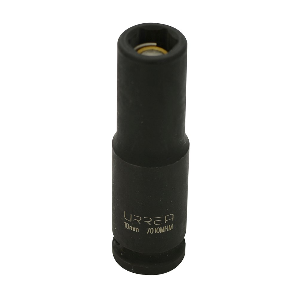 6 Pza Dado de impacto largo con imán cuadro de 3/8", 6 puntas, métrico, 10 mm Urrea
