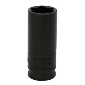 6 Pza Dado de impacto largo cuadro de 3/8", 6 puntas, métrico, 21 mm Urrea