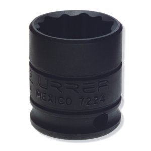 6 Pza Dado de impacto cuadro de 3/8", 12 puntas, en pulgadas, 3/4" Urrea