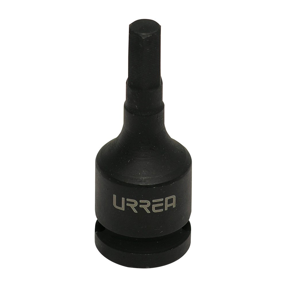 6 Pza Dado de impacto con punta hexagonal cuadro de 3/8", en pulgadas 1/4" Urrea