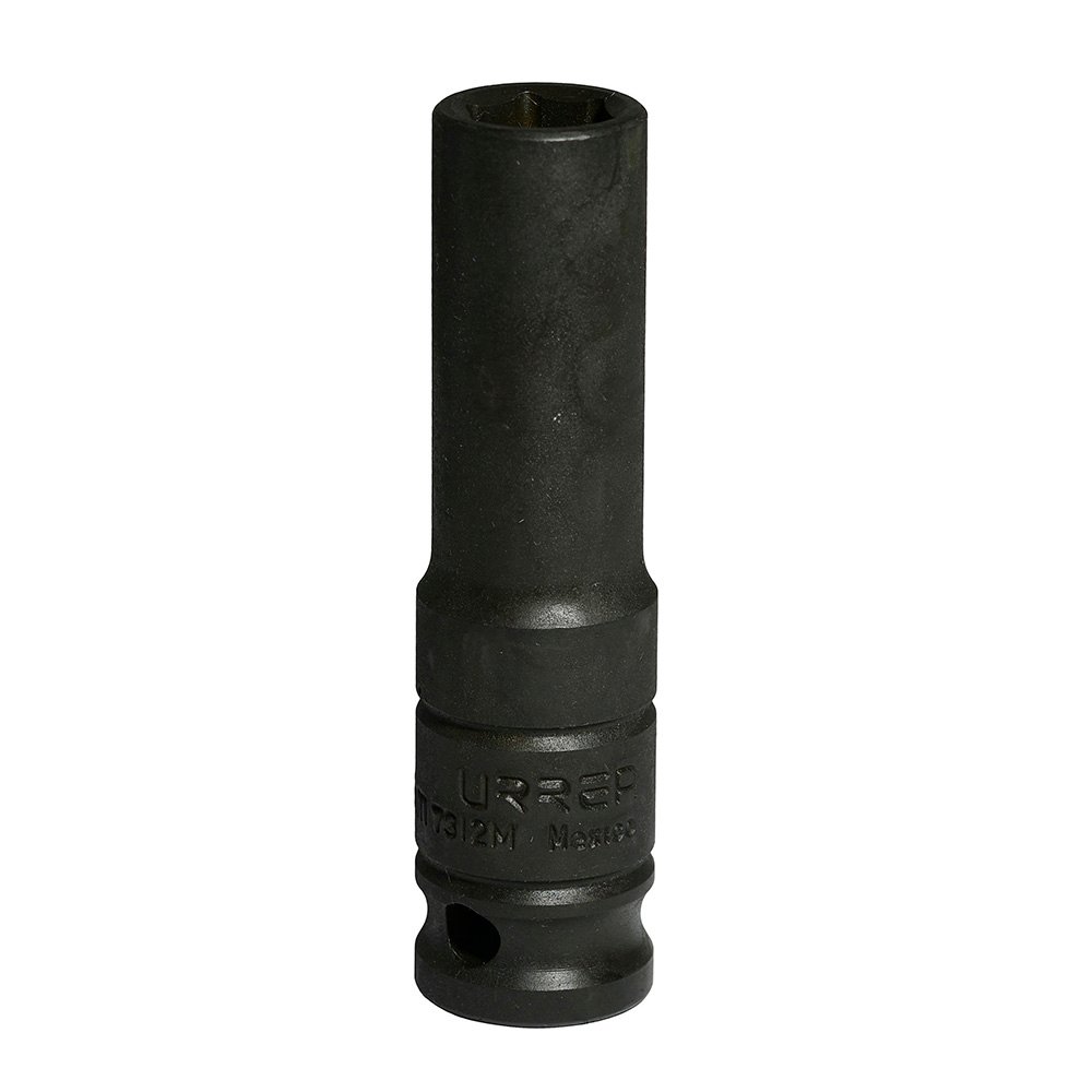 6 Pza Dado de impacto largo cuadro de 1/2", 6 puntas, métrico, 12 mm Urrea