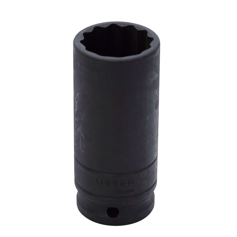 Dado de impacto largo cuadro de 1/2", 12 puntas, en pulgadas, 1-1/2" Urrea