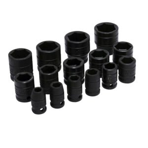 Juego de dados de impacto cuadro de 1/2", 6 puntas, en pulgadas, 15 piezas Urrea