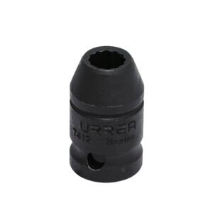 Dado de impacto cuadro de 1/2", 12 puntas, en pulgadas, 3/8" Urrea