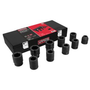Juego de dados de impacto cuadro de 3/4", 6 puntas, en pulgadas, 10 piezas Urrea