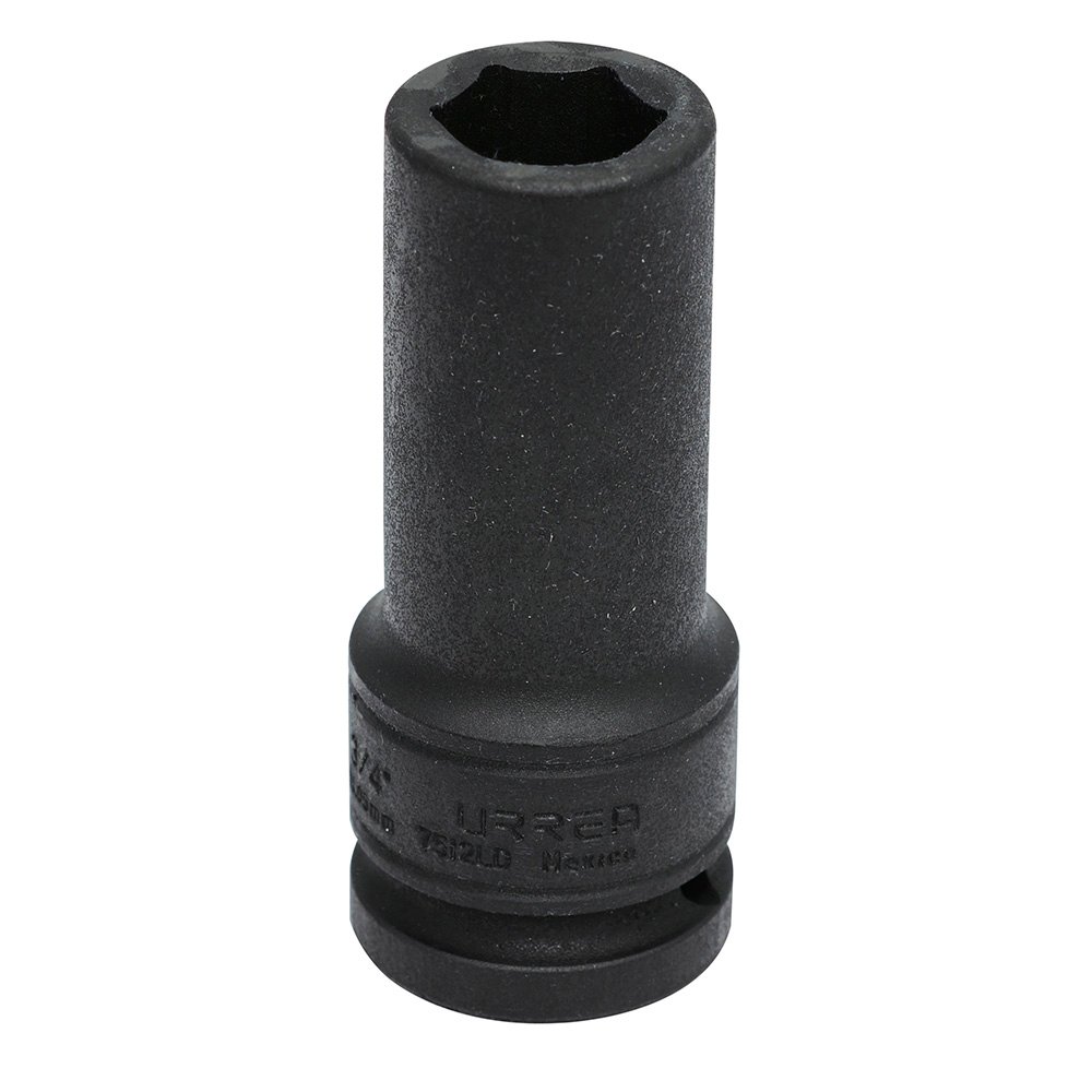 Dado de impacto largo pared delgada cuadro de 3/4", 6 puntas, en pulgadas, 3/4" Urrea
