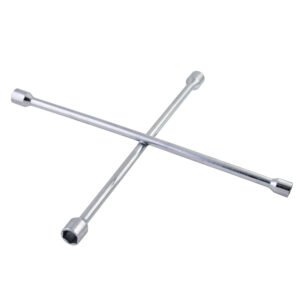 6 Pza Llave de cruz cromada para automóvil y camionetas pick-up 20" Surtek