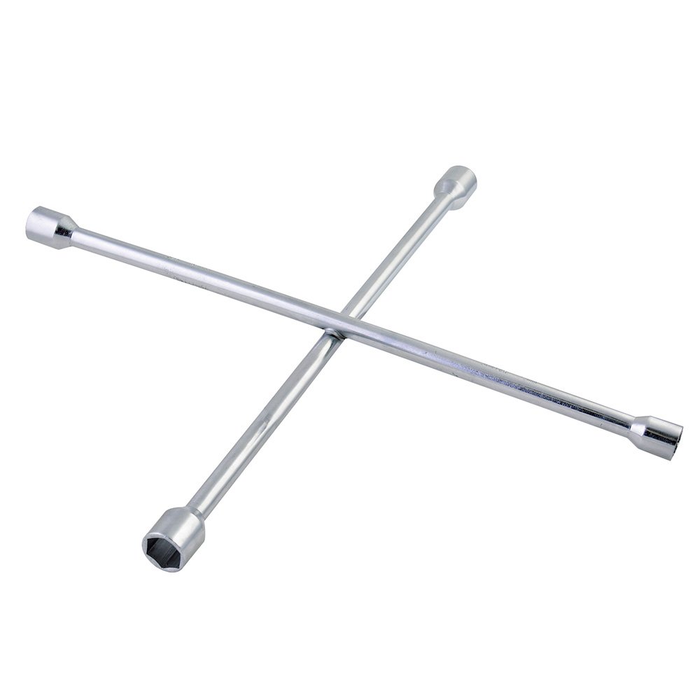 6 Pza Llave de cruz cromada para automóvil y camionetas pick-up 20" Surtek
