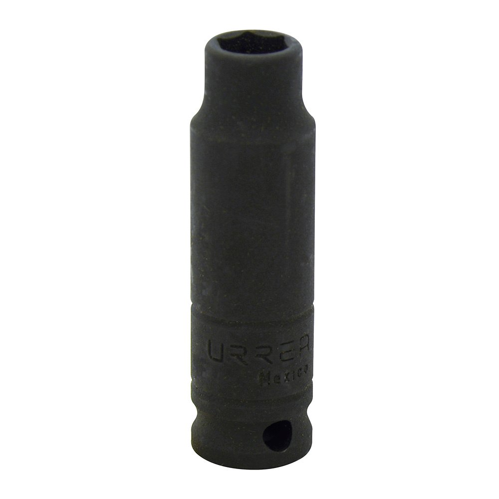 6 Pza Dado de impacto largo cuadro de 3/8", 6 puntas, en pulgadas, 5/16" Urrea