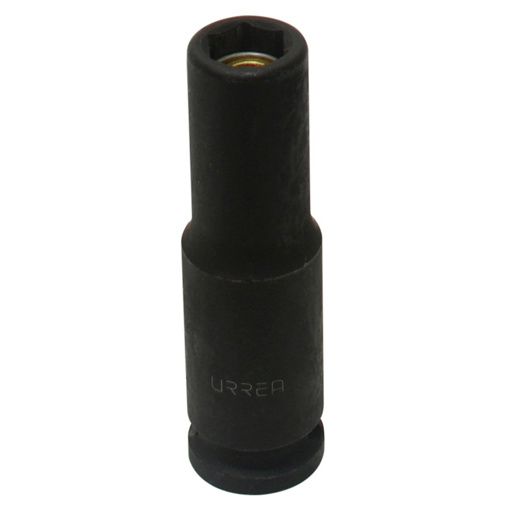 6 Pza Dado de impacto largo con imán cuadro de 3/8", 6 puntas, en pulgadas, 3/8" Urrea