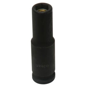 Dado de impacto largo con imán cuadro de 3/8", 6 puntas, en pulgadas, 7/16" Urrea