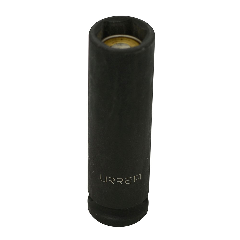 6 Pza Dado de impacto largo con imán cuadro de 3/8", 6 puntas, en pulgadas, 1/2" Urrea