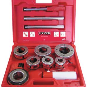Juego de tarraja para tubo de 1/2" a 2" NPT, 9 piezas Urrea