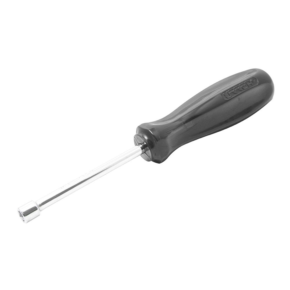 6 Pza Destornillador con mango ámbar color negro, de caja en pulgadas 3/16" x 3" Urrea