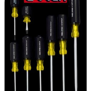 Juego de destornilladores con mango cushion grip, combinados, 8 piezas en estuche Urrea