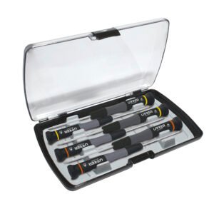Juego de destornilladores de precisión ESD anti-estáticos combinados,6 pz en caja plástica Urrea